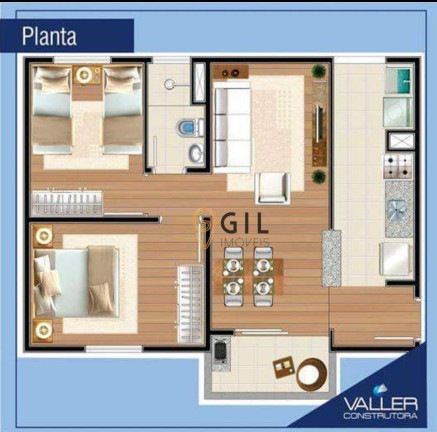 Imagem Apartamento com 2 Quartos à Venda, 56 m² em Jardim Bela Vista - Jacareí Imagem Apartamento com 2 Quartos à Venda, 56 m² em Jardim Bela Vista - Jacareí