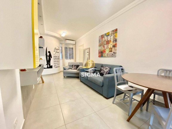 Imagem Apartamento com 1 Quarto à Venda, 55 m² em Tombo - Guarujá