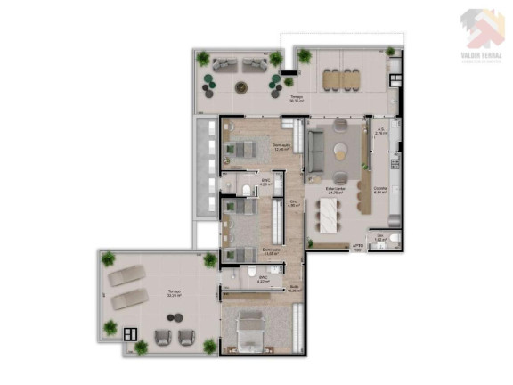 Imagem Apartamento com 3 Quartos à Venda, 102 m² em Jardim Atlântico - Florianópolis