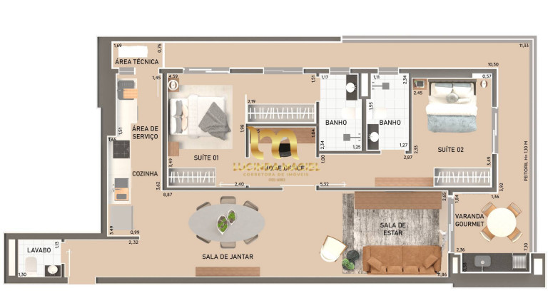 Imagem Apartamento com 2 Quartos à Venda, 76 m² em Canto Do Forte - Praia Grande
