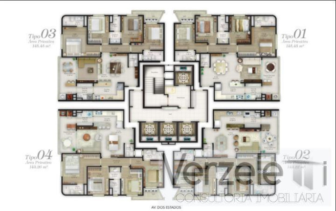 Imagem Imóvel com 4 Quartos à Venda, 141 m² em Centro - Balneário Camboriú Imagem Imóvel com 4 Quartos à Venda, 141 m² em Centro - Balneário Camboriú