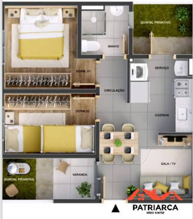Imagem Apartamento com 2 Quartos à Venda, 41 m² em Residencial Parque Da Fazenda - Campinas Imagem Apartamento com 2 Quartos à Venda, 41 m² em Residencial Parque Da Fazenda - Campinas