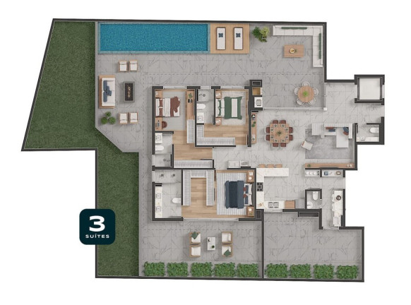 Imagem Apartamento com 3 Quartos à Venda, 172 m² em Batel - Curitiba