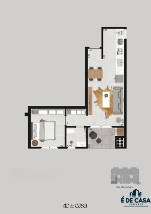 Imagem Apartamento com 1 Quarto à Venda, 55 m² em Centro - Lajeado Imagem Apartamento com 1 Quarto à Venda, 55 m² em Centro - Lajeado