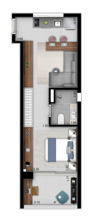 Imagem Imóvel com 1 Quarto à Venda, 33 m² em Brooklin Paulista - São Paulo Imagem Imóvel com 1 Quarto à Venda, 33 m² em Brooklin Paulista - São Paulo