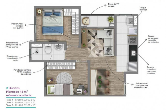 Imagem Apartamento com 2 Quartos à Venda, 41 m² em Jardim Pirituba - São Paulo