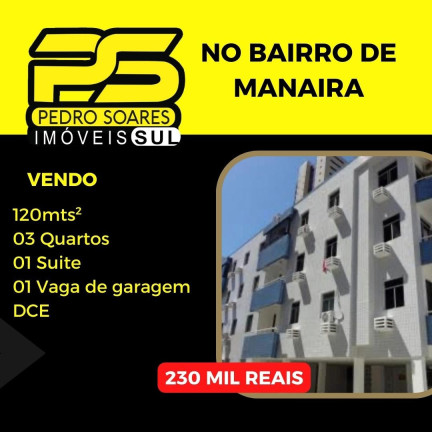 Apartamento com 3 Quartos à Venda, 120 m² em Manaíra - João Pessoa