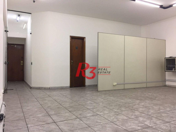 Sala Comercial à Venda ou Locação, 90 m² em Centro - Santos