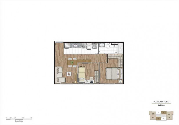 Imagem Apartamento com 2 Quartos à Venda, 40 m² em Belém - São Paulo