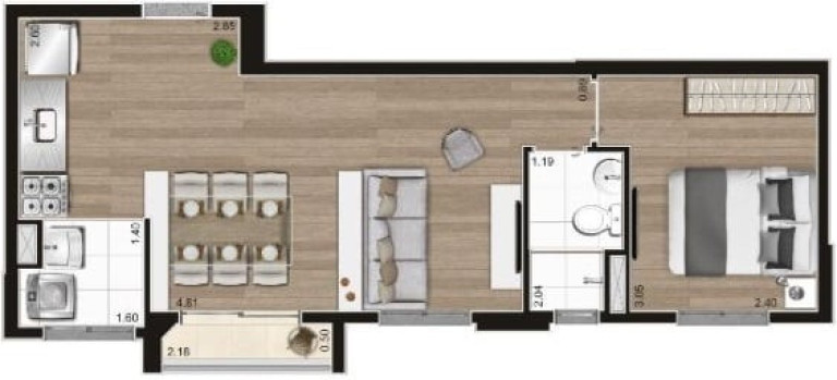 Imagem Apartamento com 2 Quartos à Venda, 37 m² em Barra Funda - São Paulo