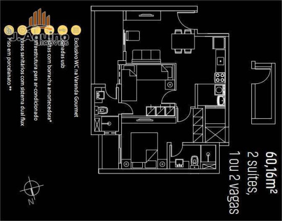 Apartamento com 2 Quartos à Venda, 1.700 m² em Parque Iracema - Fortaleza