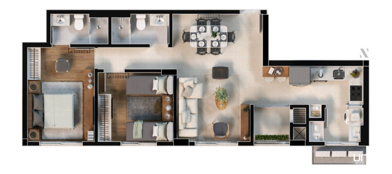 Imagem Apartamento com 2 Quartos à Venda, 70 m² em Estreito - Florianópolis