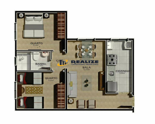 Imagem Apartamento à Venda, 46 m² em Parque Turf Club - Campos Dos Goytacazes Imagem Apartamento à Venda, 46 m² em Parque Turf Club - Campos Dos Goytacazes