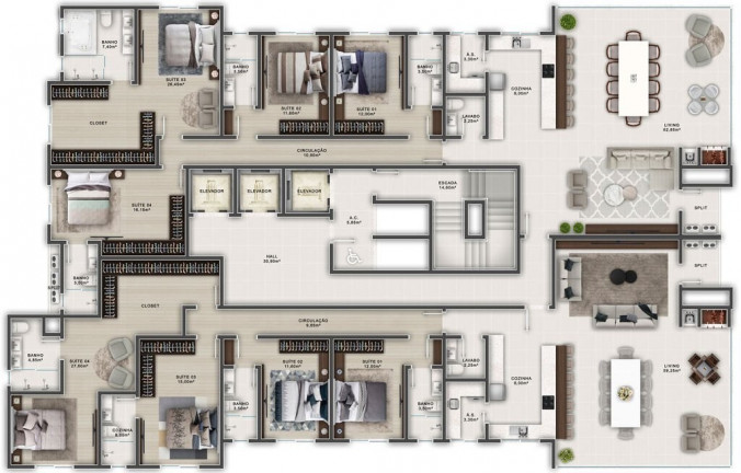 Imagem Apartamento com 3 Quartos à Venda, 12.300 m² em Itapema - Itapema