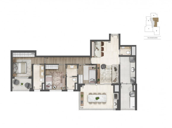Imagem Apartamento com 3 Quartos à Venda, 168 m² em Brooklin - São Paulo Imagem Apartamento com 3 Quartos à Venda, 168 m² em Brooklin - São Paulo