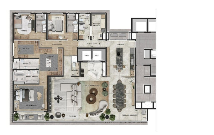 Imagem Apartamento com 4 Quartos à Venda, 300 m² em Indianópolis - São Paulo Imagem Apartamento com 4 Quartos à Venda, 300 m² em Indianópolis - São Paulo