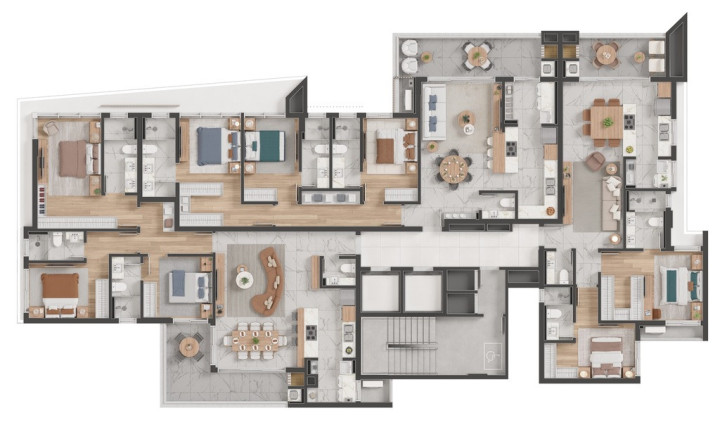 Imagem Apartamento com 2 Quartos à Venda, 235 m² em Alto Da Rua Xv - Curitiba