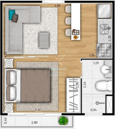 Imagem Studio com 1 Quarto à Venda, 26 m² em Cidade Jardim - São Paulo Imagem Studio com 1 Quarto à Venda, 26 m² em Cidade Jardim - São Paulo