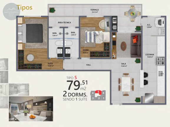 Imagem Imóvel com 2 Quartos à Venda, 101 m² em Canto Do Forte - Praia Grande