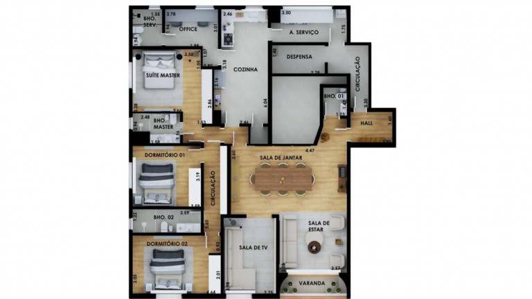 Imagem Imóvel com 3 Quartos à Venda, 156 m² em Vila Nova Conceição - São Paulo