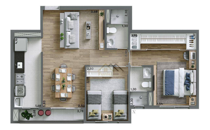 Imagem Apartamento com 2 Quartos à Venda, 64 m² em Quinta Da Primavera - Ribeirão Preto Imagem Apartamento com 2 Quartos à Venda, 64 m² em Quinta Da Primavera - Ribeirão Preto