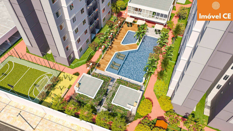 Apartamento com 3 Quartos à Venda, 60 m² em Praia Do Futuro I - Fortaleza