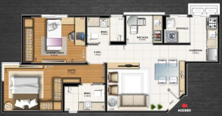 Imagem Imóvel com 3 Quartos à Venda, 135 m² em Centro - Florianópolis