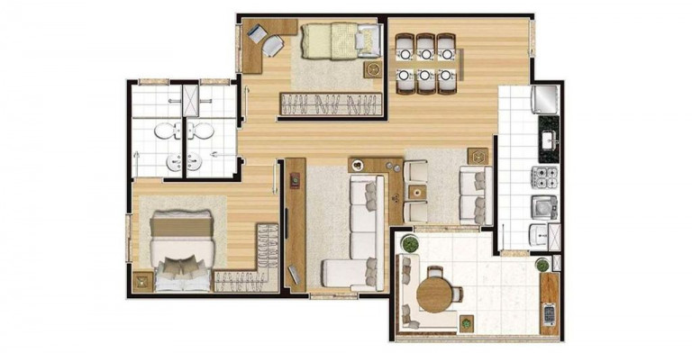 Imagem Apartamento com 2 Quartos à Venda, 61 m² em Taquaral - Campinas Imagem Apartamento com 2 Quartos à Venda, 61 m² em Taquaral - Campinas