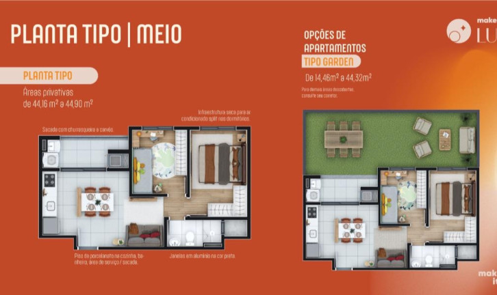 Imagem Apartamento com 2 Quartos à Venda, 69 m² em Atuba - Curitiba