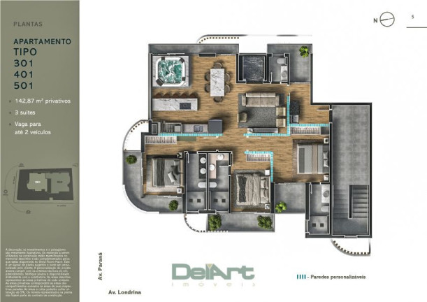 Imagem Apartamento com 3 Quartos à Venda, 142 m² em Balneário Caiobá - Matinhos