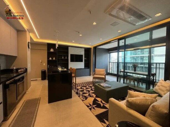 Imagem Apartamento com 1 Quarto para Alugar, 77 m² em Brooklin - São Paulo Imagem Apartamento com 1 Quarto para Alugar, 77 m² em Brooklin - São Paulo