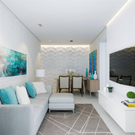 Imagem Apartamento com 2 Quartos à Venda, 70 m² em Guilhermina - Praia Grande