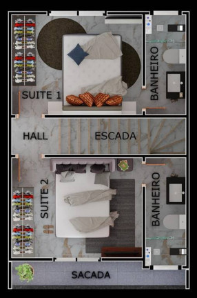 Imagem Casa de Condomínio com 2 Quartos à Venda, 90 m² em Maracanã - Praia Grande Imagem Casa de Condomínio com 2 Quartos à Venda, 90 m² em Maracanã - Praia Grande