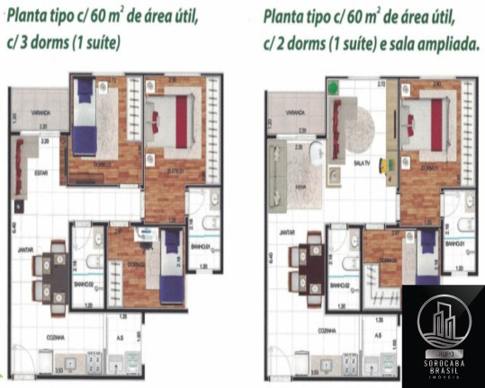 Imagem Apartamento com 3 Quartos à Venda, 60 m² em Caguassu - Sorocaba Imagem Apartamento com 3 Quartos à Venda, 60 m² em Caguassu - Sorocaba
