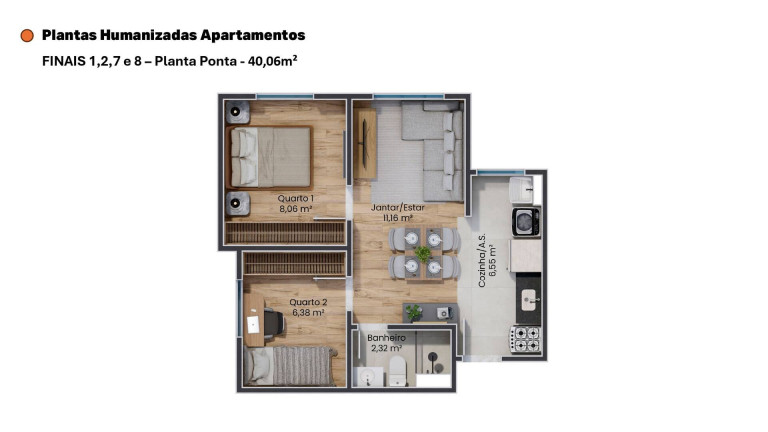 Imagem Apartamento com 2 Quartos à Venda, em Jardim Santa Esmeralda - Hortolândia Imagem Apartamento com 2 Quartos à Venda, em Jardim Santa Esmeralda - Hortolândia