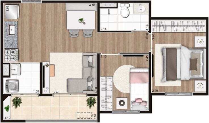 Imagem Apartamento com 3 Quartos à Venda, 67 m² em Campestre - Santo André Imagem Apartamento com 3 Quartos à Venda, 67 m² em Campestre - Santo André