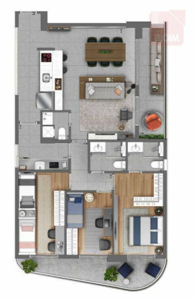Imagem Apartamento com 3 Quartos à Venda, 117 m² em Centro - São Paulo