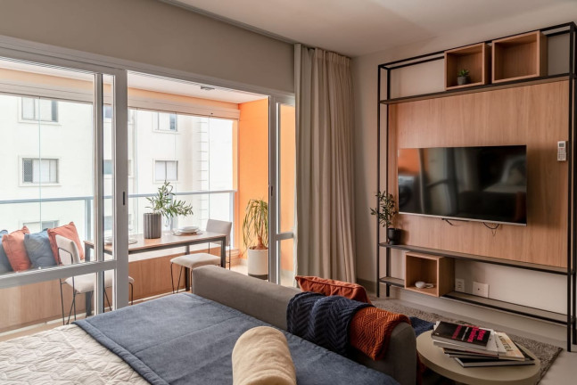 Imagem Apartamento com 1 Quarto para Alugar, 47 m² em Campo Belo - São Paulo Imagem Apartamento com 1 Quarto para Alugar, 47 m² em Campo Belo - São Paulo