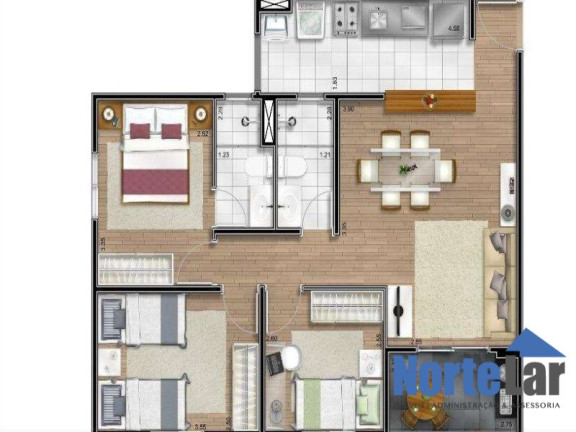 Imagem Apartamento com 3 Quartos à Venda, 70 m² em Nossa Senhora Do ó - São Paulo