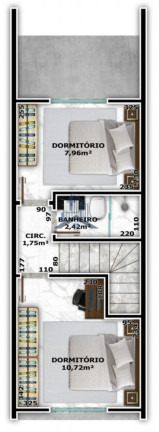 Imagem Sobrado com 2 Quartos à Venda, 56 m² em Aventureiro - Joinville