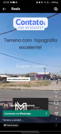Imagem Terreno à Venda, 1.336 m² em Recanto Do Sol I - Campinas