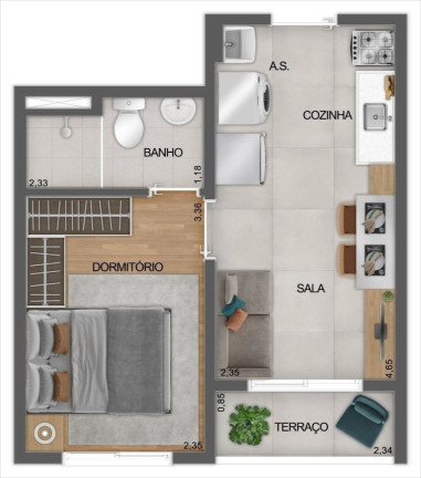 Imagem Apartamento com 1 Quarto à Venda, 29 m² em Saúde - São Paulo Imagem Apartamento com 1 Quarto à Venda, 29 m² em Saúde - São Paulo