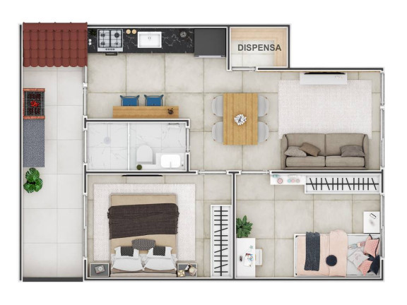 Imagem Casa com 2 Quartos à Venda, 48 m² em Guilhermina - Praia Grande Imagem Casa com 2 Quartos à Venda, 48 m² em Guilhermina - Praia Grande