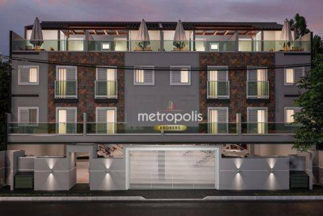 Cobertura com 2 Quartos à Venda, 87 m² em Campestre - Santo André