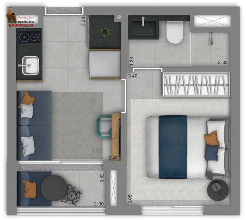 Foto do imóvel Apartamento com 1 Quarto à Venda, 24 m² em Vila Nova Conceição - São Paulo