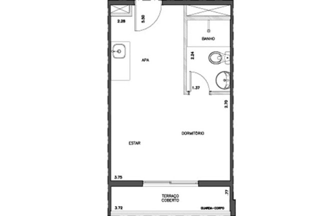 Imagem Apartamento com 1 Quarto à Venda, 25 m² em Alto De Pinheiros - São Paulo