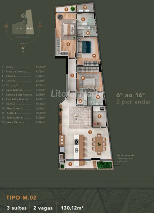 Imagem Apartamento com 3 Quartos à Venda, 158 m² em Fazenda - Itajaí