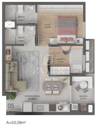 Imagem Apartamento com 2 Quartos à Venda, 50 m² em Anita Garibaldi - Joinville Imagem Apartamento com 2 Quartos à Venda, 50 m² em Anita Garibaldi - Joinville