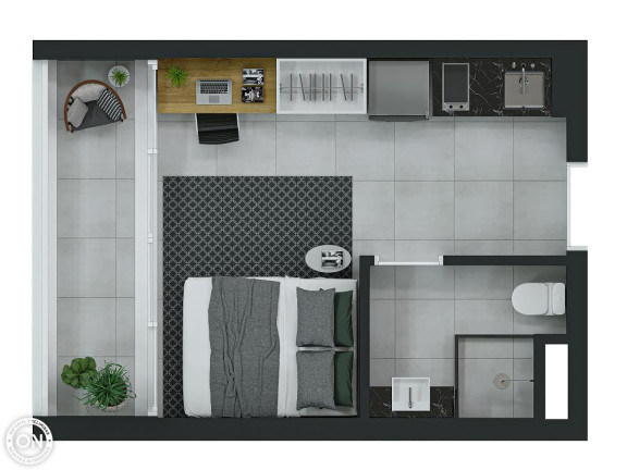 Imagem Imóvel com 1 Quarto à Venda, 47 m² em Santo Amaro - São Paulo