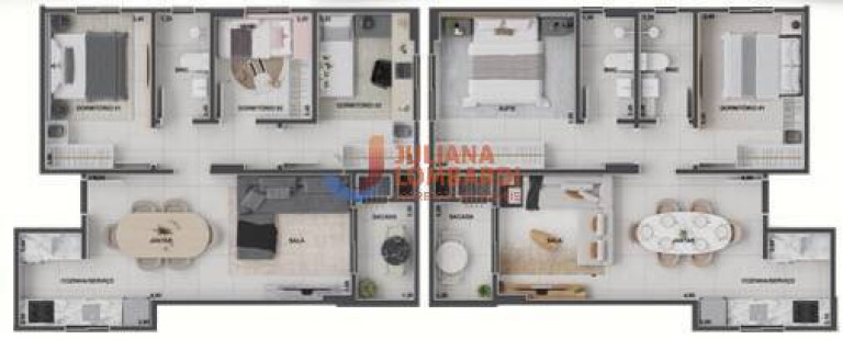 Imagem Apartamento com 3 Quartos à Venda, 60 m² em Cascavel Imagem Apartamento com 3 Quartos à Venda, 60 m² em Cascavel